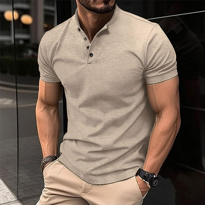 Men's classic polo shirt with breathable fabric and a timeless design, perfect for staying cool and stylish on summer days.