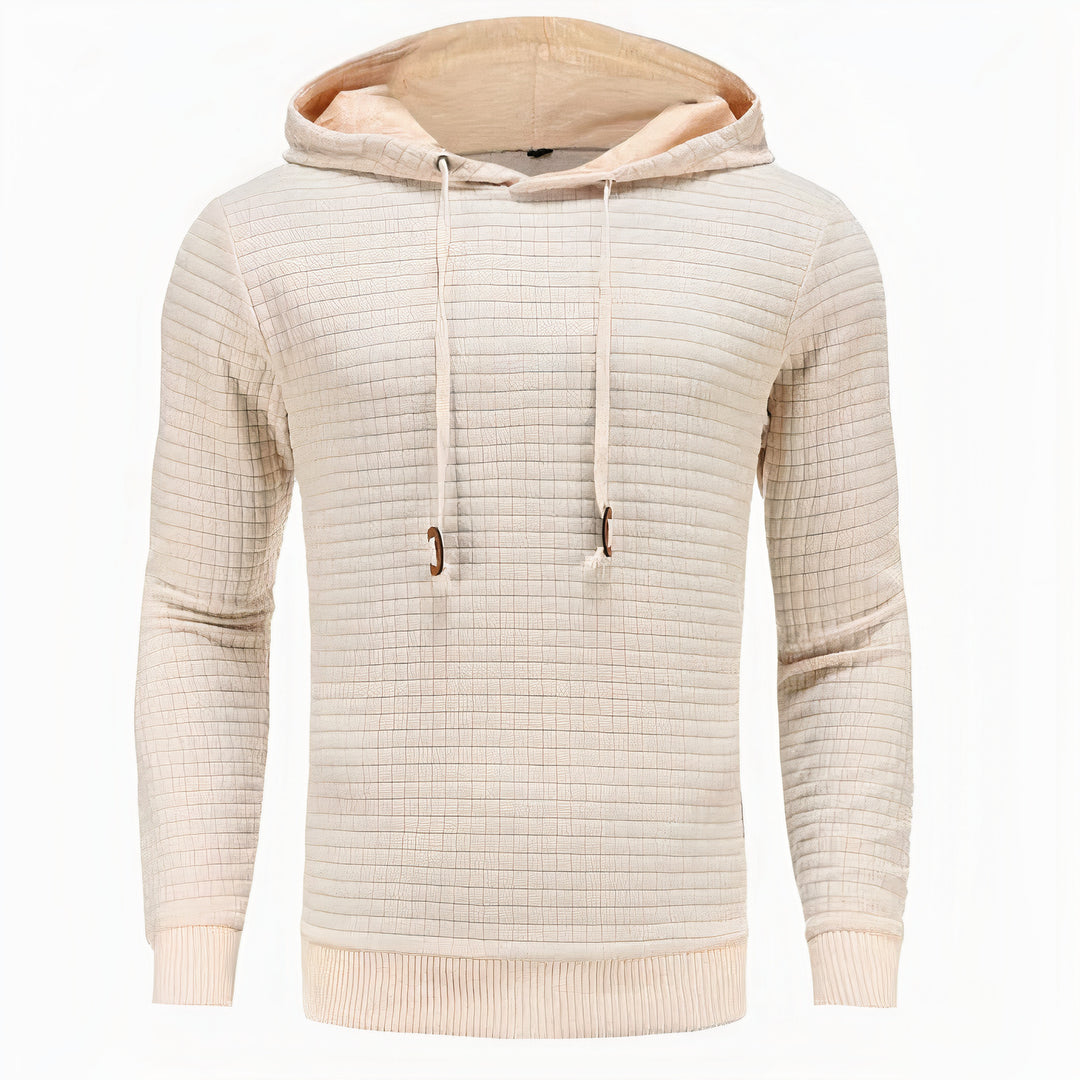 Men’s classic pullover hoodie with a relaxed fit, perfect for autumn comfort and versatile casual wear.