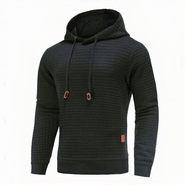 Men’s classic pullover hoodie with a relaxed fit, perfect for autumn comfort and versatile casual wear.