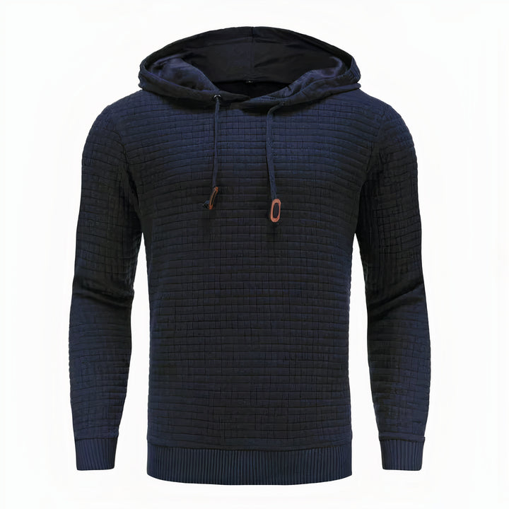 Men’s classic pullover hoodie with a relaxed fit, perfect for autumn comfort and versatile casual wear.