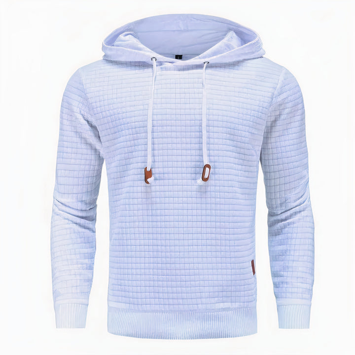 Men’s classic pullover hoodie with a relaxed fit, perfect for autumn comfort and versatile casual wear.