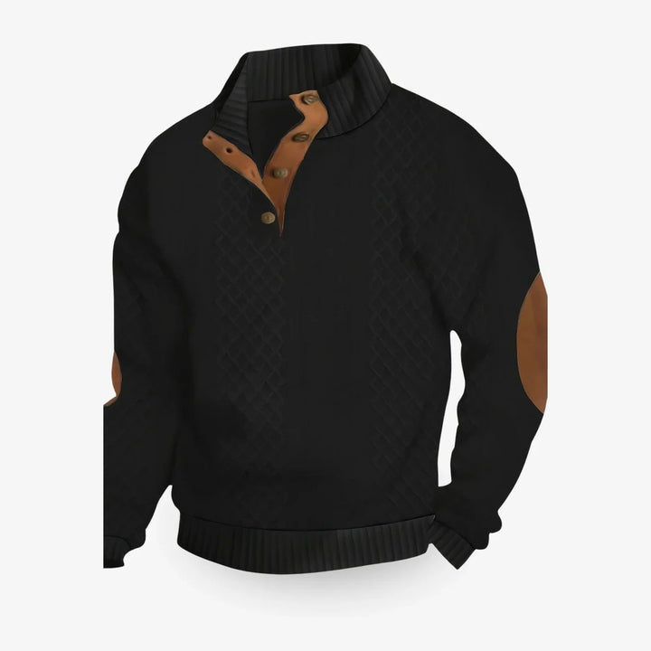 Men's comfortable sweater with soft-touch fabric and versatile design, perfect for cozy autumn days.