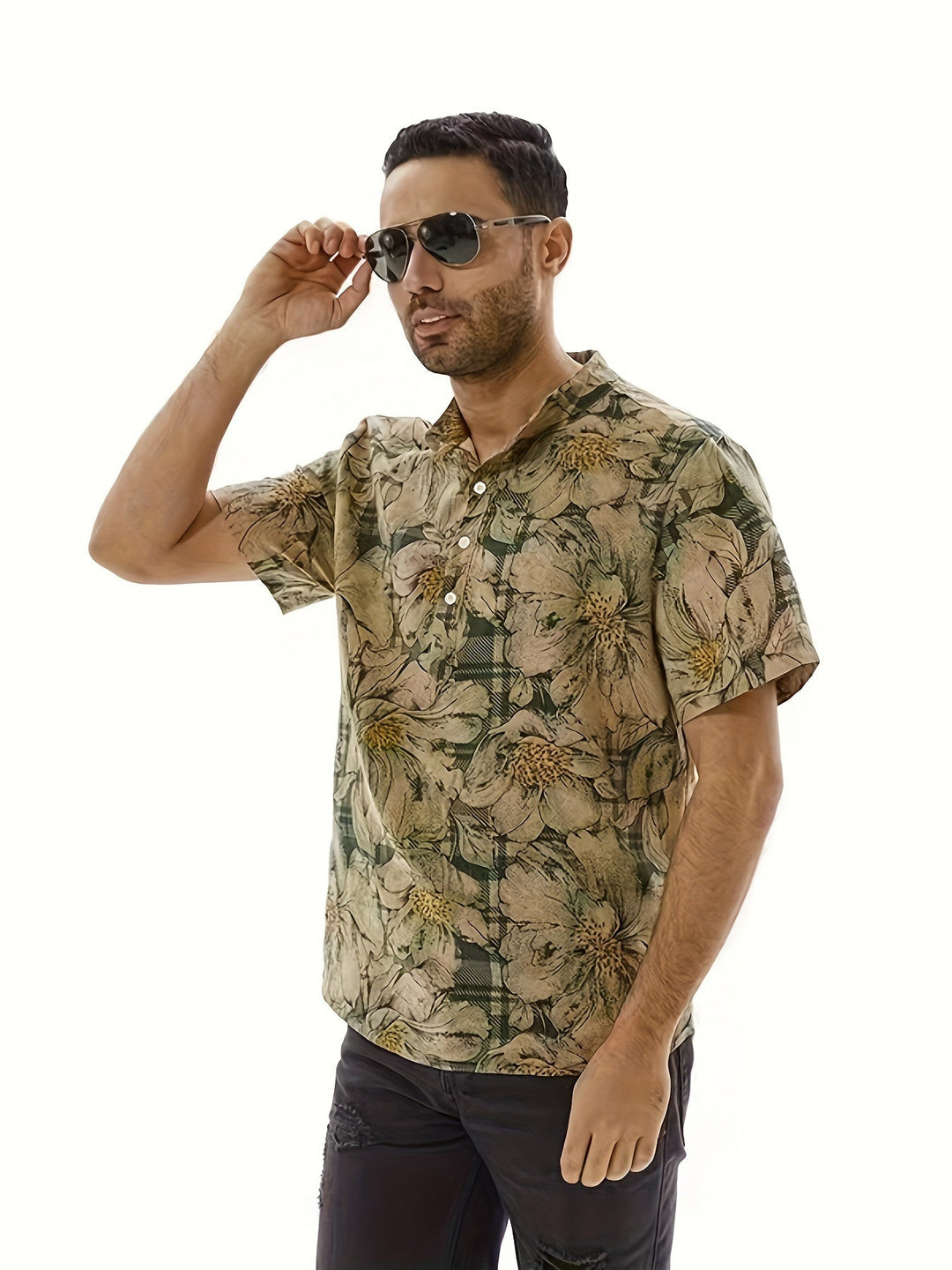 Stylish floral shirt for men, perfect for summer comfort and casual outings.