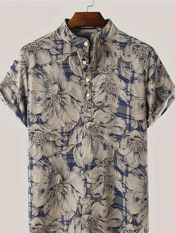 Stylish floral shirt for men, perfect for summer comfort and casual outings.