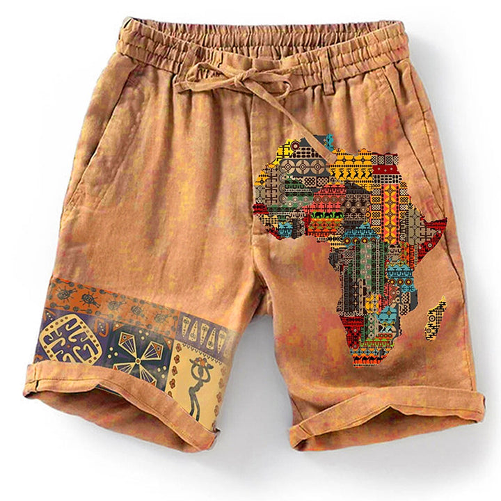 Men's graphic summer shorts with bold designs, breathable fabric, elastic waistband, and lightweight material, ideal for casual and active summer days.






