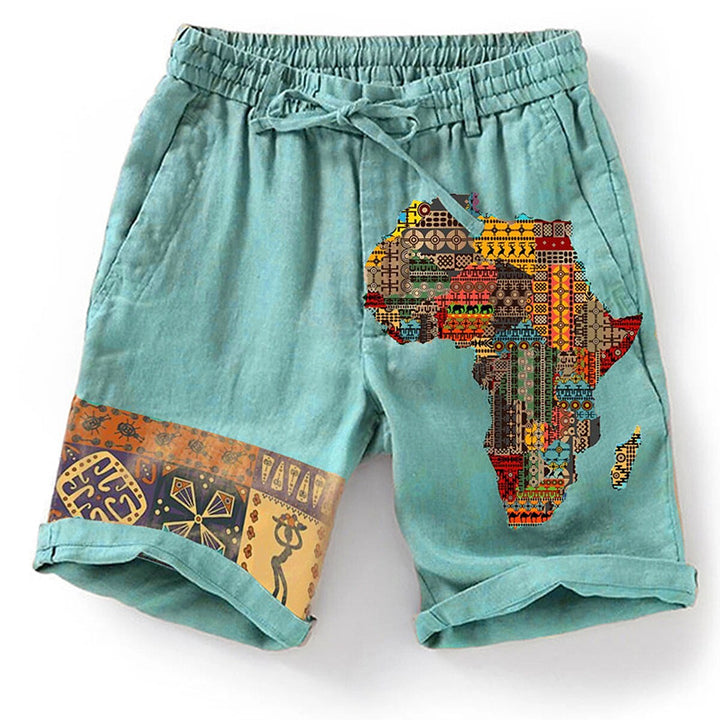 Men's graphic summer shorts with bold designs, breathable fabric, elastic waistband, and lightweight material, ideal for casual and active summer days.






