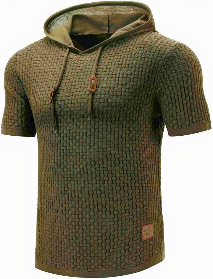 Men’s hooded stylish shirt with breathable fabric, relaxed fit, and modern design, perfect for summer days.






