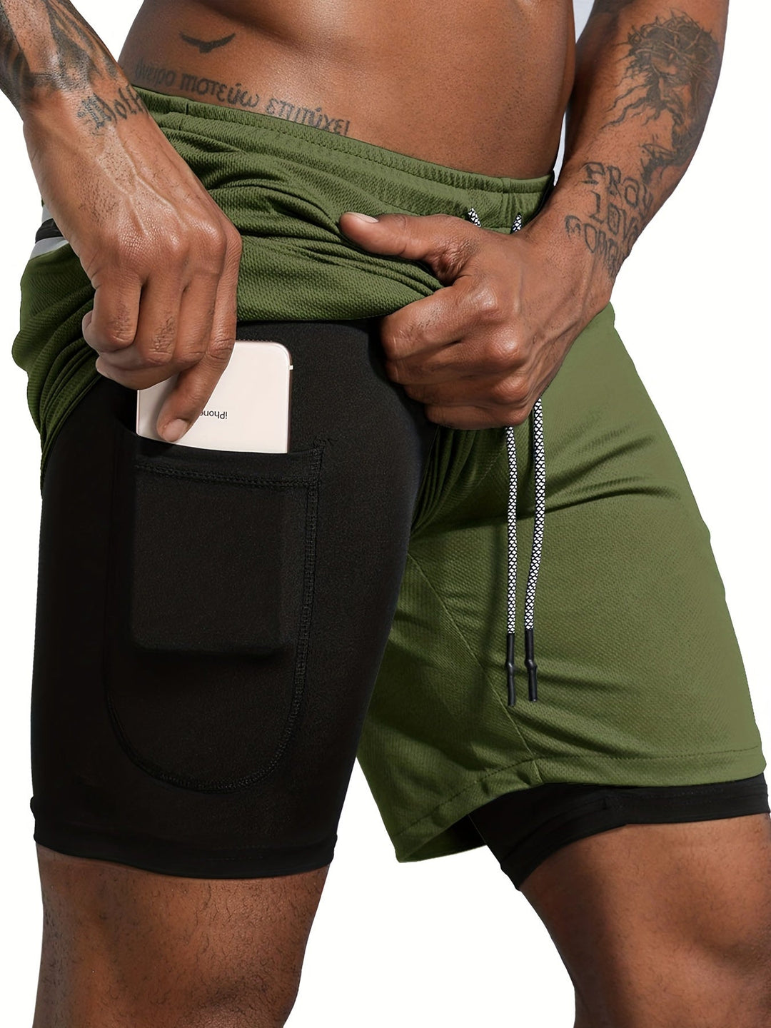 Men's quick-dry sports shorts with breathable fabric, lightweight design, and moisture-wicking technology, ideal for summer workouts and active lifestyles.