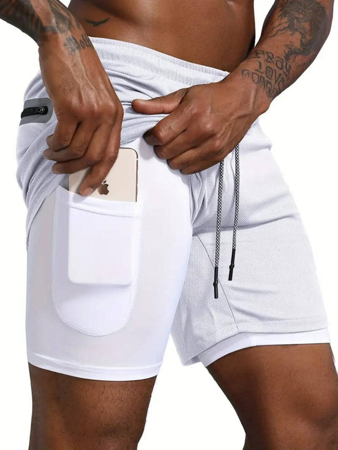 Men's quick-dry sports shorts with breathable fabric, lightweight design, and moisture-wicking technology, ideal for summer workouts and active lifestyles.