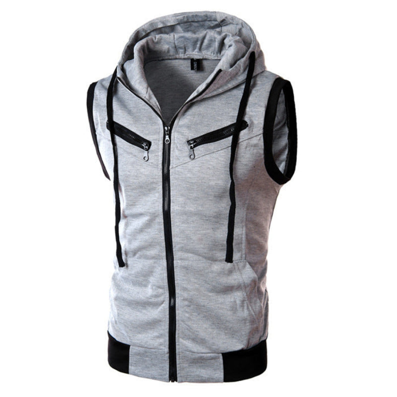 Men's stylish sleeveless vest, lightweight and warm, perfect for autumn days.







