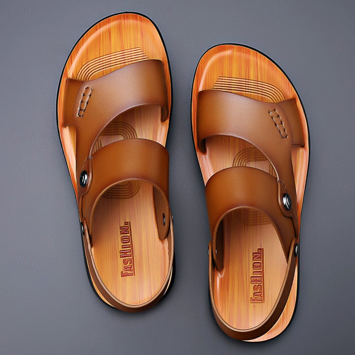 
Men's supportive summer sandals with ergonomic arch support, lightweight materials, and a non-slip sole.






