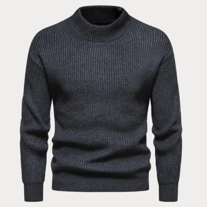 Men's warm knitted autumn sweater, soft and breathable for cozy fall days.