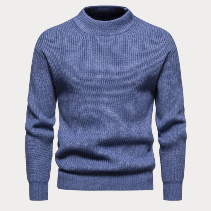 Men's warm knitted autumn sweater, soft and breathable for cozy fall days.