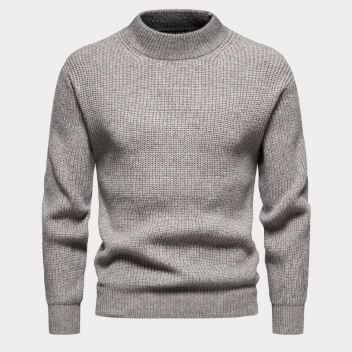 Men's warm knitted autumn sweater, soft and breathable for cozy fall days.