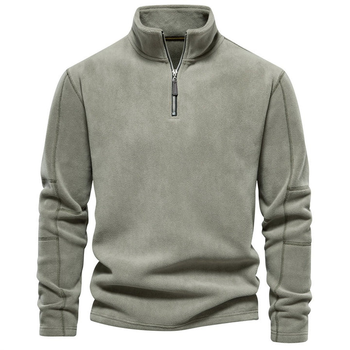 Sleek and warm minimalist men's sweater, perfect for layering and autumn comfort.