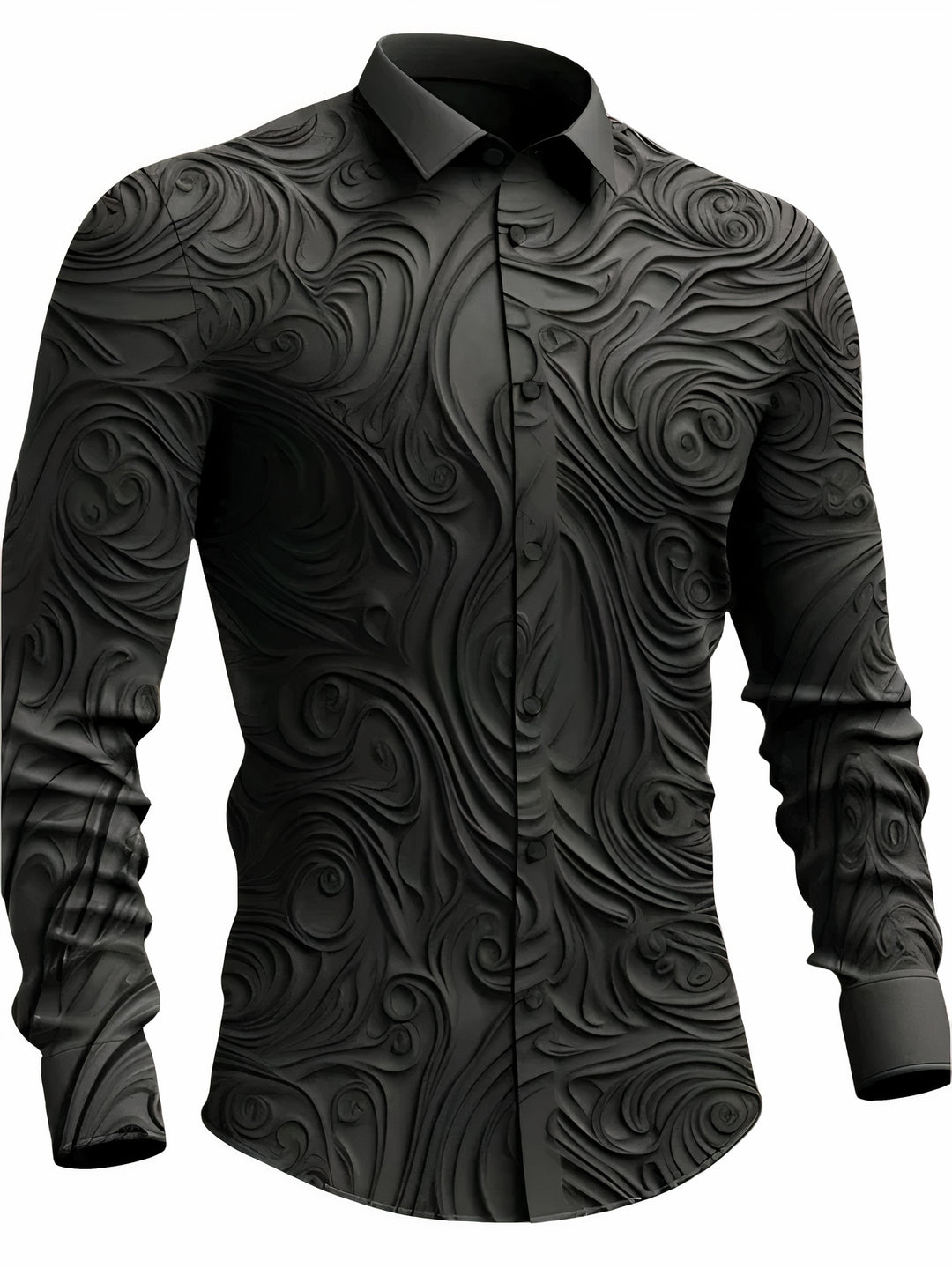 Men's breathable long sleeve shirt for versatile and timeless style.






