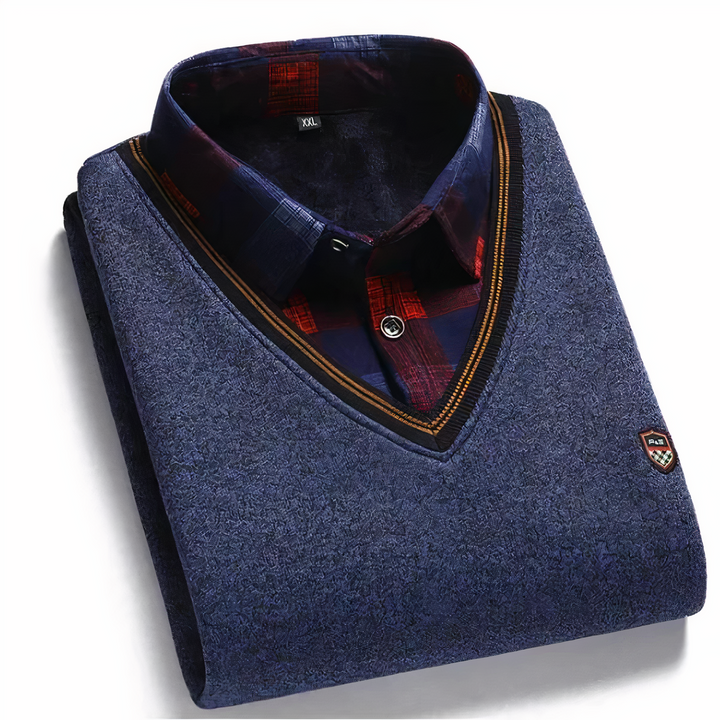  Men's wool sweater with a timeless old-money style, offering warmth, comfort, and elegance for autumn days.