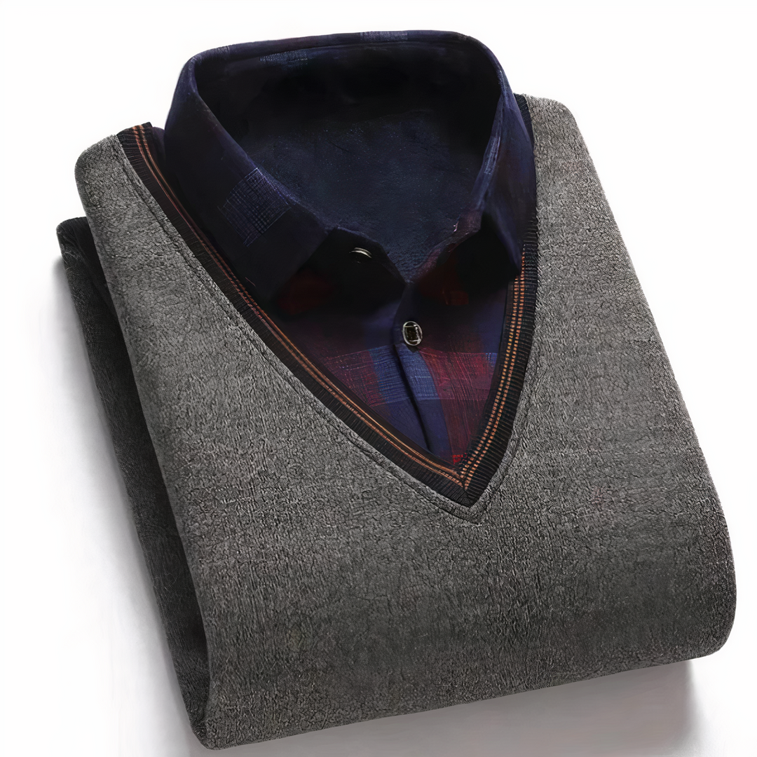  Men's wool sweater with a timeless old-money style, offering warmth, comfort, and elegance for autumn days.