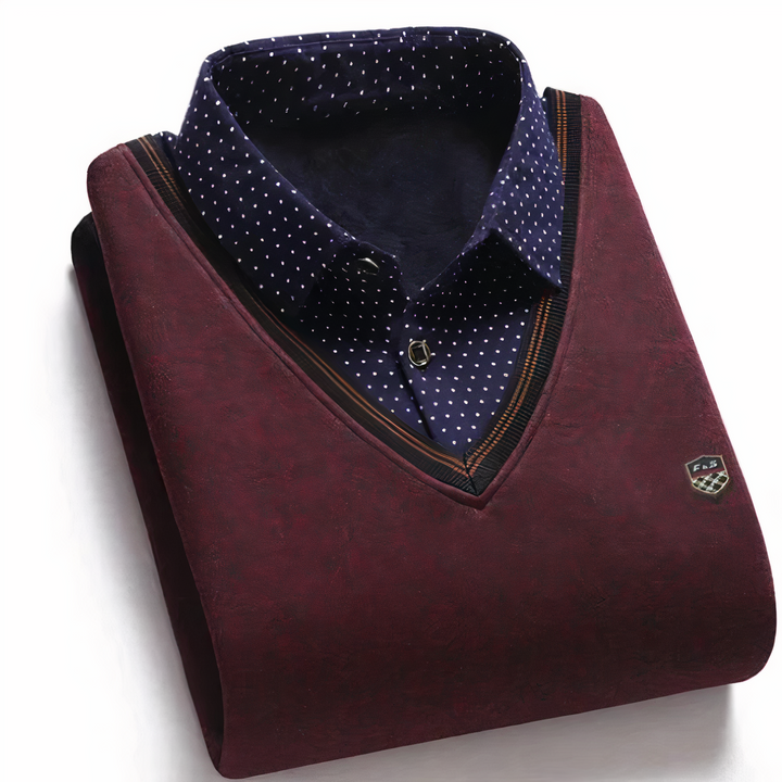  Men's wool sweater with a timeless old-money style, offering warmth, comfort, and elegance for autumn days.