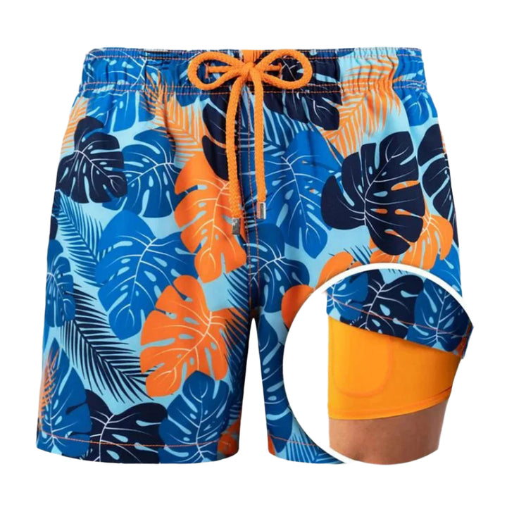 Premium double-layered swimming shorts with quick-drying, lightweight fabric and chafe-resistant inner layer, perfect for summer activities by the water.






