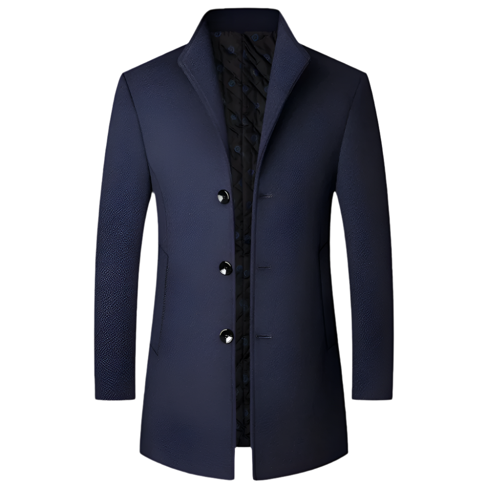 Men’s classic coat for autumn, offering timeless style and warmth for cooler days.