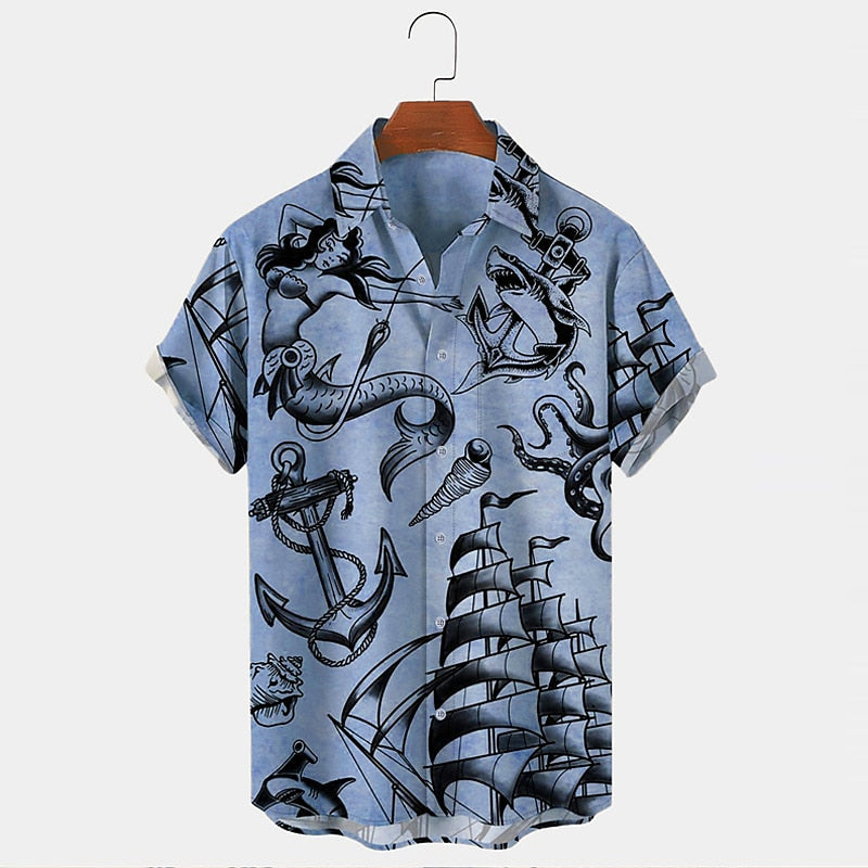 Stylish beach shirt for men, perfect for sunny days and beachside relaxation.






