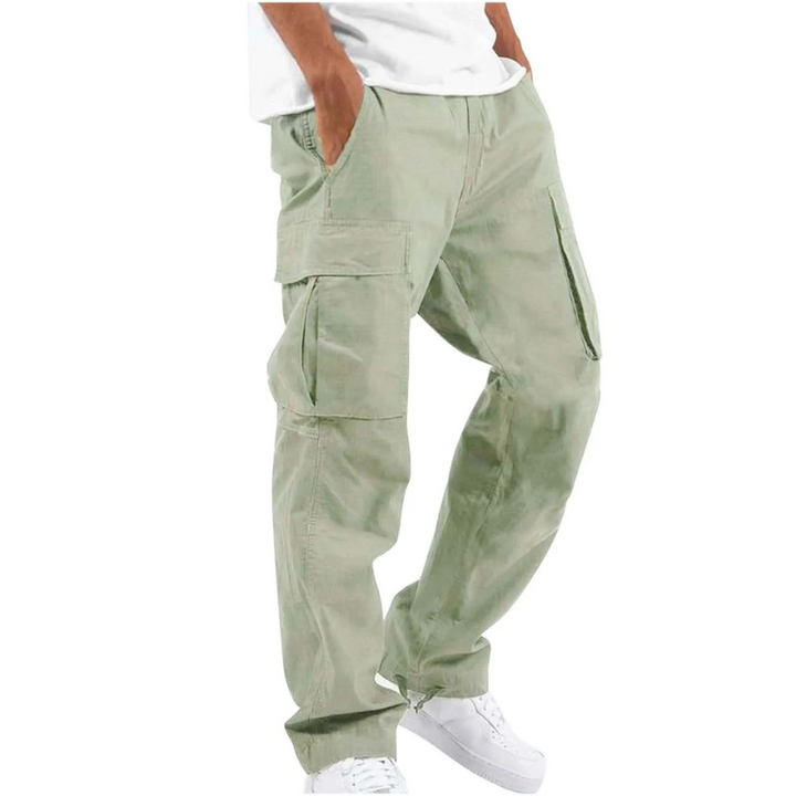 Modern men's pants designed for style and comfort, featuring a sleek fit and breathable fabric ideal for summer days.






