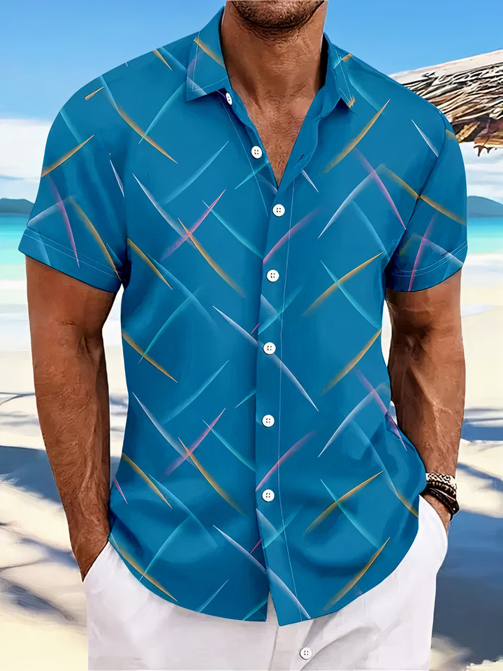 Classic summer polo shirt for men, offering comfort and style on warm days.






