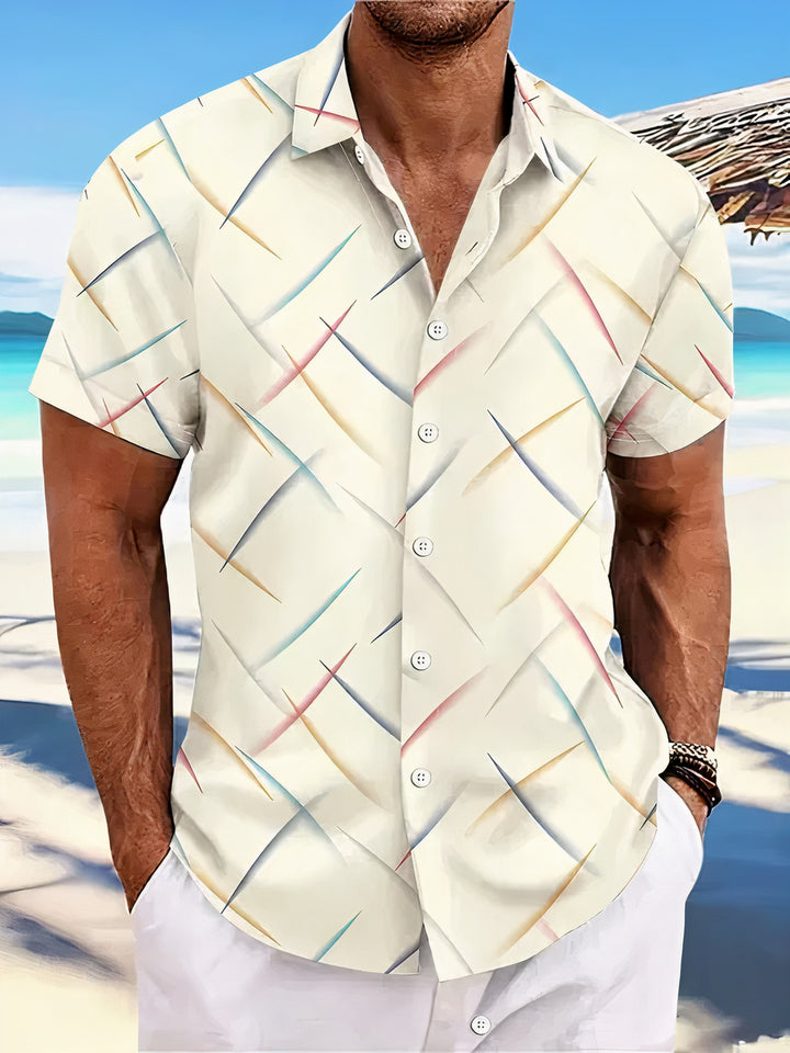 Classic summer polo shirt for men, offering comfort and style on warm days.






