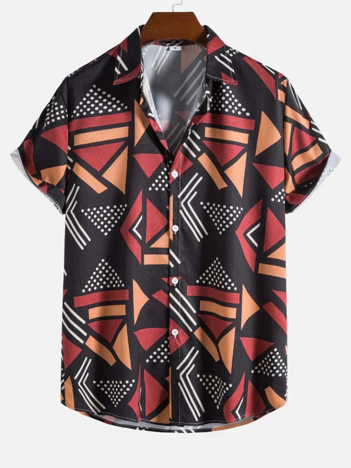 Stylish printed summer shirt for men, featuring lightweight breathable fabric, modern prints, and a relaxed fit for ultimate comfort.