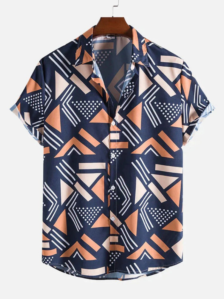 Stylish printed summer shirt for men, featuring lightweight breathable fabric, modern prints, and a relaxed fit for ultimate comfort.