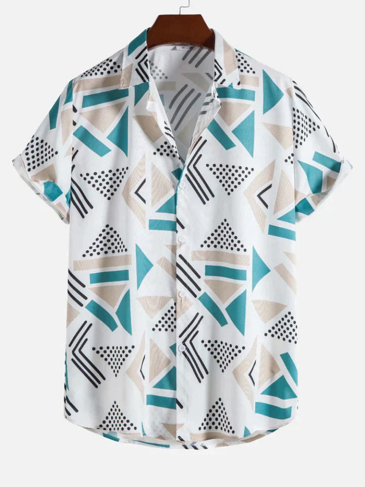 Stylish printed summer shirt for men, featuring lightweight breathable fabric, modern prints, and a relaxed fit for ultimate comfort.