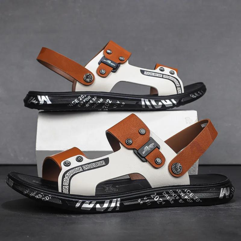 Stylish summer sandals for men with a breathable design, lightweight sole, and adjustable straps for maximum comfort.