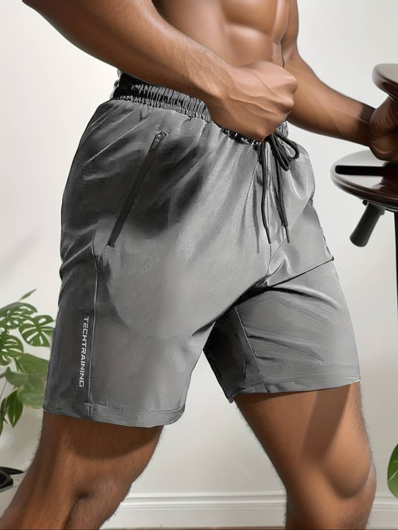 Sweat-resistant gym shorts for men, providing comfort and moisture-wicking benefits for intense workouts.