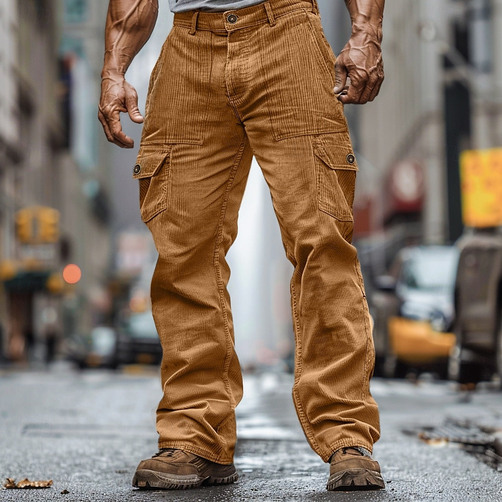 Tactical stylish cargo pants with multiple pockets, durable lightweight fabric, and an adjustable fit, perfect for outdoor adventures or casual wear.