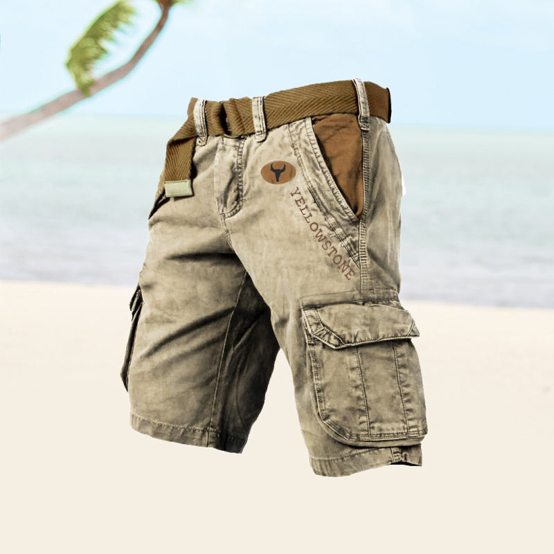 Trendy multi-pocket cargo shorts for men, lightweight and durable, ideal for stylish and functional summer wear.