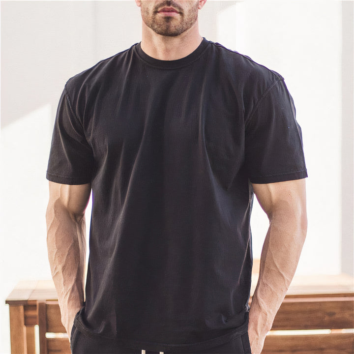 Workout t-shirts for men with moisture-wicking, breathable fabric, and lightweight design, perfect for summer fitness and active lifestyles.






