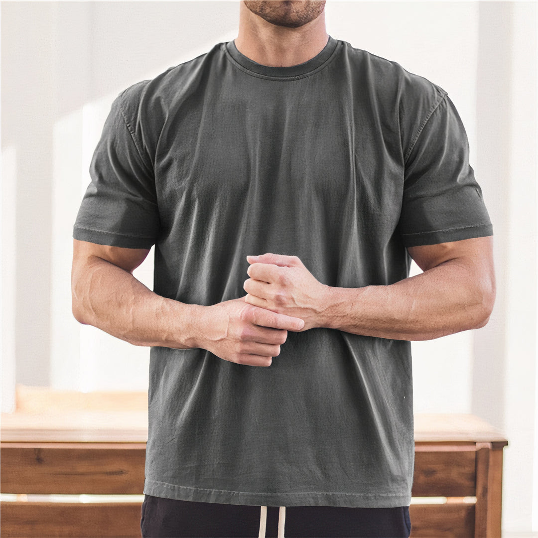 Workout t-shirts for men with moisture-wicking, breathable fabric, and lightweight design, perfect for summer fitness and active lifestyles.






